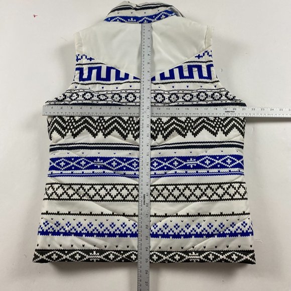 Nike 6.0 Fair Isle Nordic Print Puffer Ski Vest Women's Medium - Picture 11 of 13